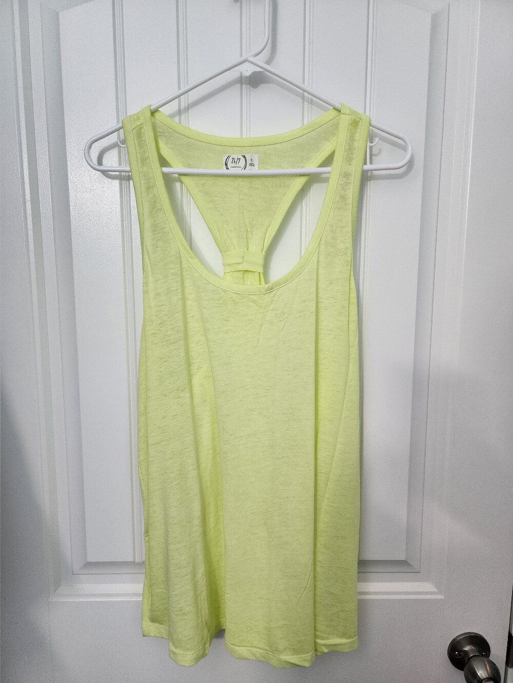 Maurices 24/7 Women's Yellow Racerback Tank Top, Size XL